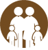 Icon of two adults and two children