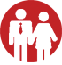 Icon of two adults holding hands